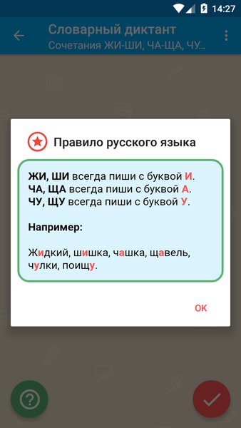 Русский язык — Образование, скриншот интерфейса 5