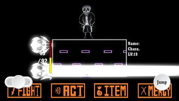 Undertale: Sans fight for Android — Аркады, скриншот интерфейса 4
