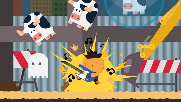 Milk hunters: flat shooter — Детские, скриншот интерфейса 4