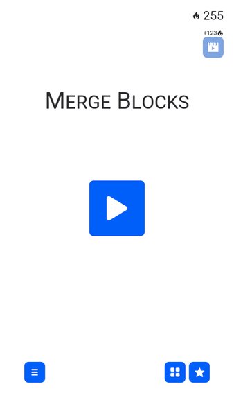 Merge Blocks – 2048 Number Games — Головоломки, скриншот интерфейса 1