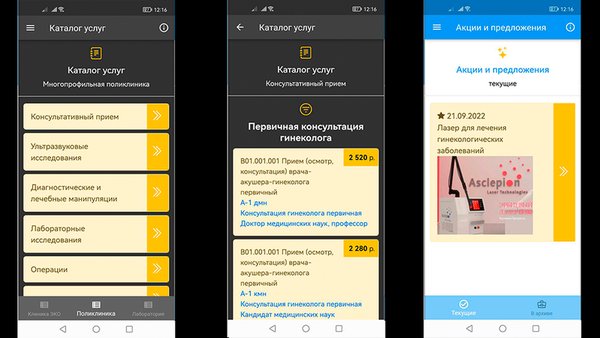  Центр ЭКО Ростов — Медицина, скриншот интерфейса 2