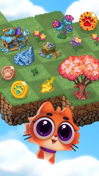Merge Cats: Игры про котиков! — Казуальные, скриншот интерфейса 6
