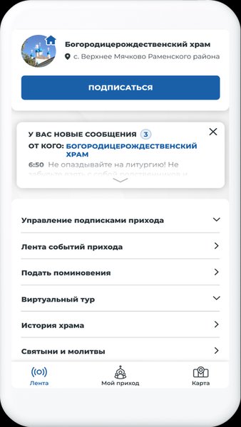 Мой приход — Стиль жизни, скриншот интерфейса 5