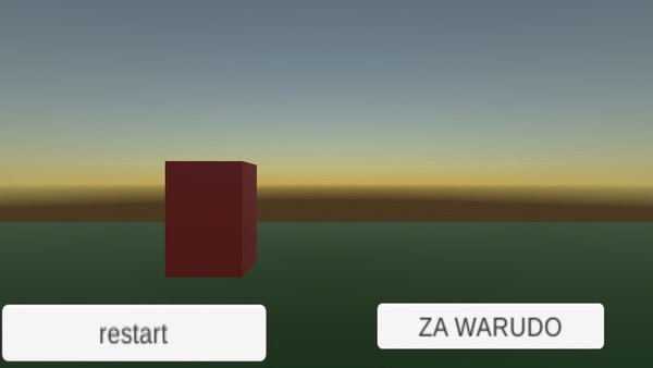 ZA WARUDO SIMULATOR — Аниме, скриншот интерфейса 1