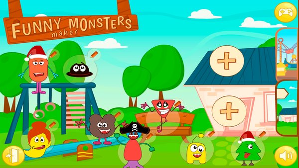 Funny Monsters Maker — Детские, скриншот интерфейса 1