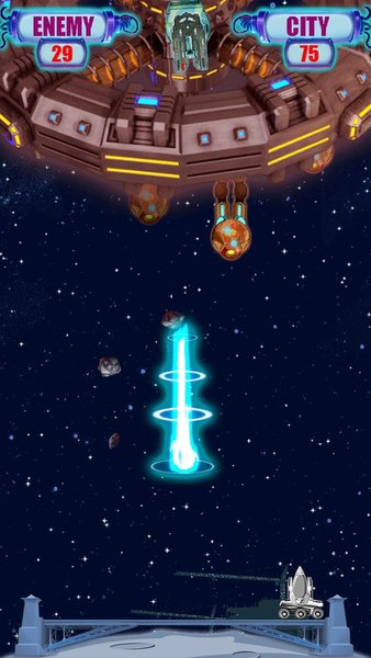 Cosmic Boom — Аркады, скриншот интерфейса 1