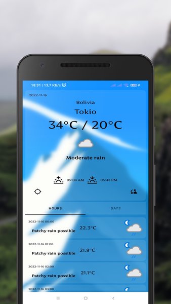  Weather LiApp - Weather — Погода, скриншот интерфейса 1