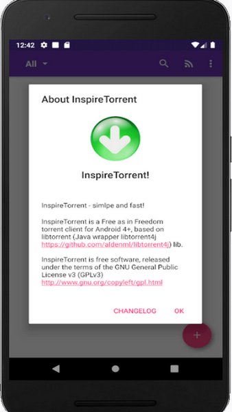 InspireTorrent — Инструменты, скриншот интерфейса 1