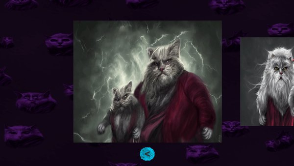 Пазл: Коты волшебники — Головоломки, скриншот интерфейса 1