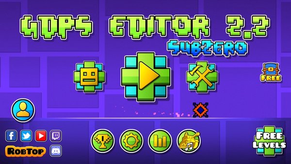 Gdps editor 2.2 — Головоломки, скриншот интерфейса 1
