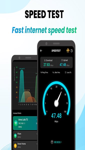 Тест скорости Интернета — Инструменты, скриншот интерфейса 3