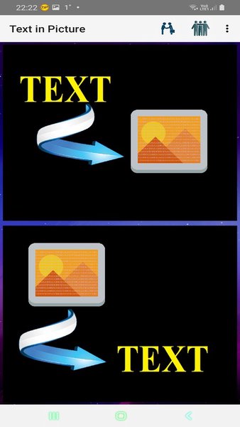 Text In Picture — Инструменты, скриншот интерфейса 1