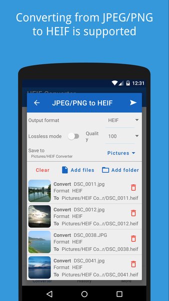 HEIC/HEIF/AVIF - JPG Converter — Фотография, скриншот интерфейса 4