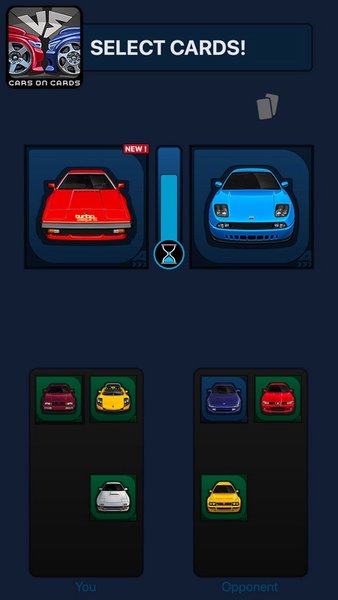 Cars on Cards — Викторины, скриншот интерфейса 4