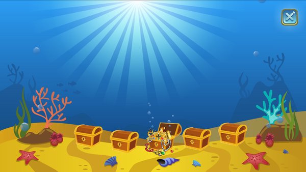 Treasures - Подводный мир — Квесты, скриншот интерфейса 2