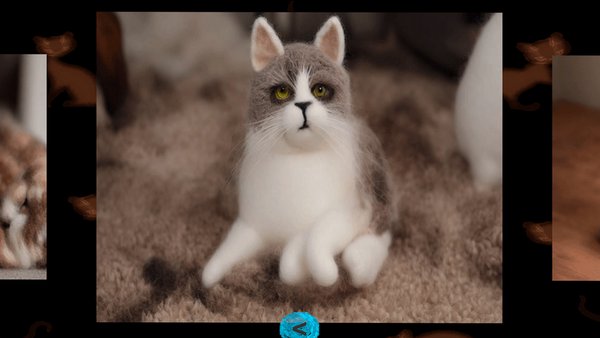 Пазл: Шерстяные коты игрушки — Головоломки, скриншот интерфейса 3