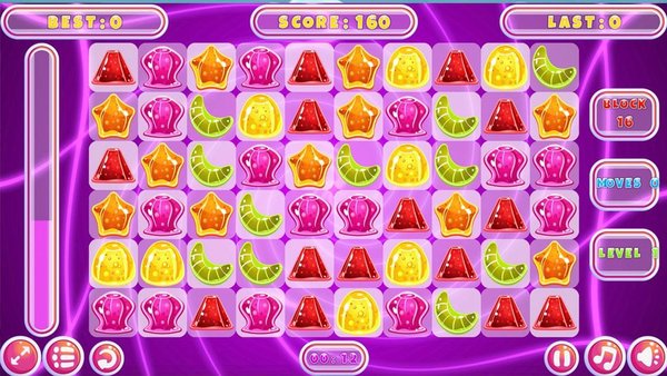 Jelly Match 3 — Головоломки, скриншот интерфейса 1