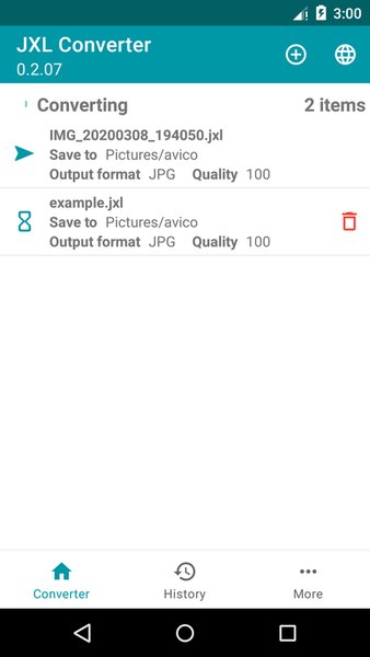 JXL (JpegXL) to JPEG Converter — Фотография, скриншот интерфейса 1
