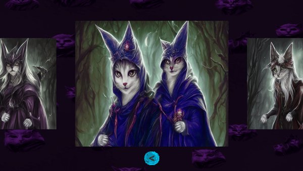 Пазл: Коты волшебники — Головоломки, скриншот интерфейса 2