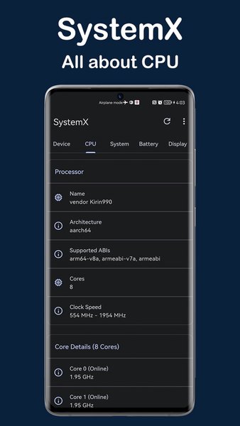 SystemX: Системный проводник — Инструменты, скриншот интерфейса 2