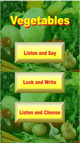 WoldLearner Vegetables — Образование, скриншот интерфейса 1