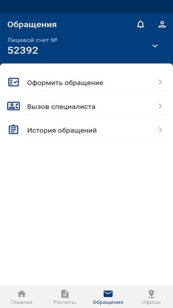 Кабинет ЭнСер — Социальные, скриншот интерфейса 2