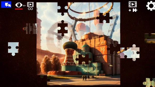 Пазлы - Советское будущее — Головоломки, скриншот интерфейса 3