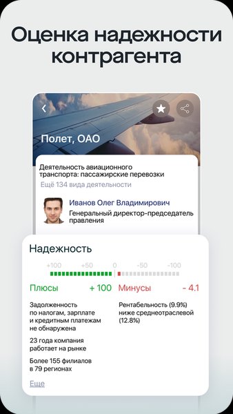 Saby Profile — Бизнес, скриншот интерфейса 6