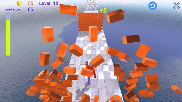 Бегущий каратист — Спортивные игры, скриншот интерфейса 2