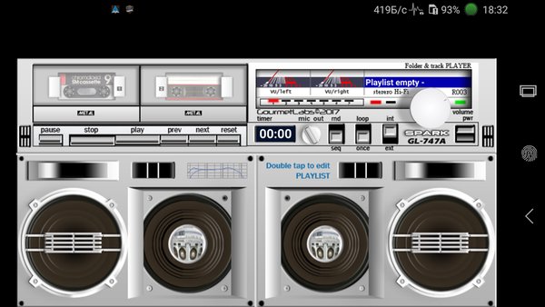 Spark GL-747A folder player vintage VU-meter — Музыка и аудио, скриншот интерфейса 1