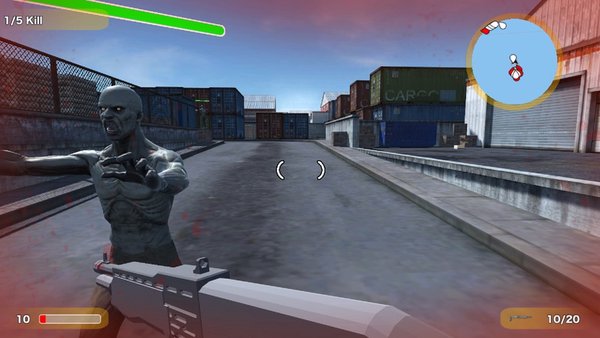 Zombie Shooter 3D Зомби Шутер  — Шутеры, скриншот интерфейса 3