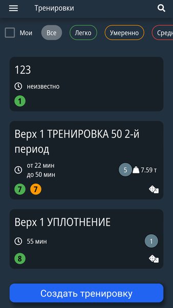 BlockFit — Спорт, скриншот интерфейса 3