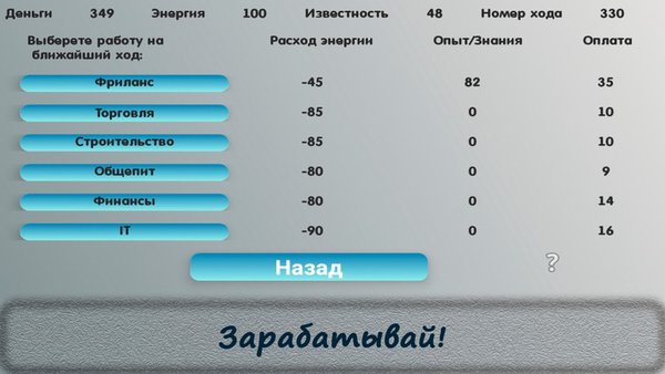 Развитие Наши дни — Стратегии, скриншот интерфейса 1