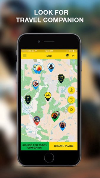 Quadmaps маршруты для квадроциклов — Карты и навигация, скриншот интерфейса 2
