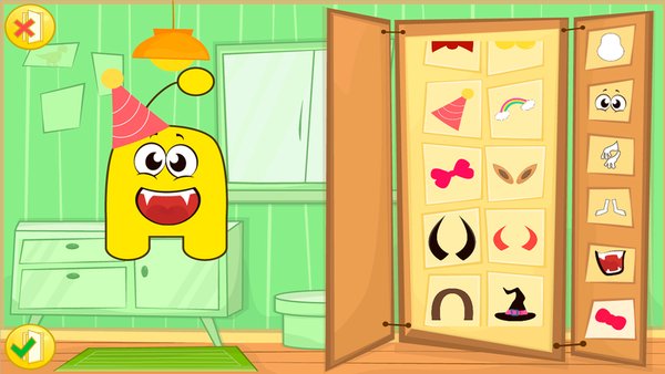 Funny Monsters Maker — Детские, скриншот интерфейса 2