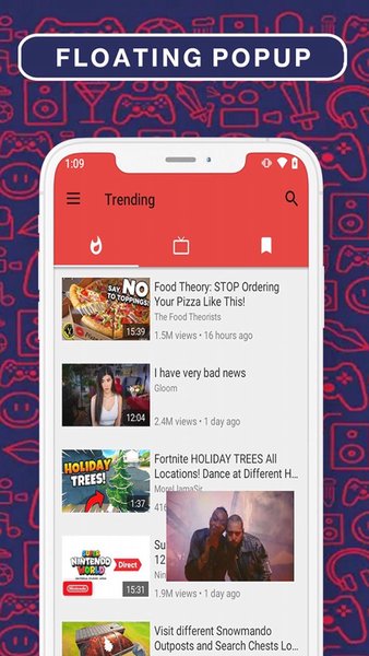 TubeMate — Инструменты, скриншот интерфейса 4