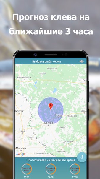 Клев по погоде — Погода, скриншот интерфейса 2
