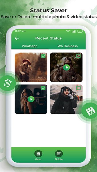 Сохранение статуса для WhatsApp — Социальные, скриншот интерфейса 4
