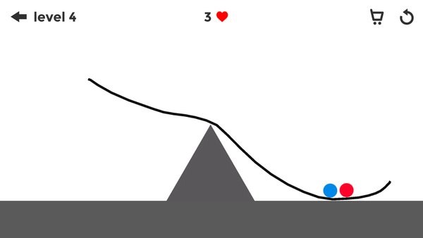Встреча неизбежна (swipe&draw a path)... — Головоломки, скриншот интерфейса 2