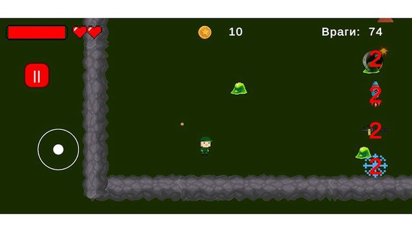 Slime battle — Аркады, скриншот интерфейса 7