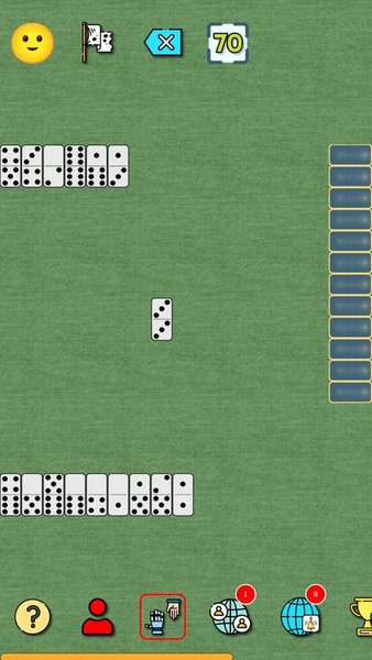 Домино паук, дуэль — Настольные игры, скриншот интерфейса 1