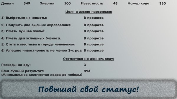 Развитие Наши дни — Стратегии, скриншот интерфейса 4