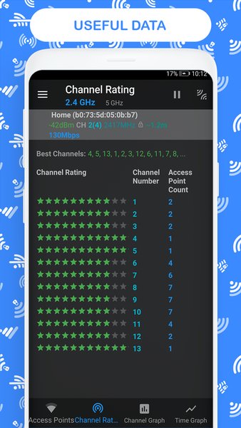 Анализатор WiFi — Инструменты, скриншот интерфейса 3