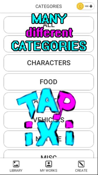  TAPIXI ART — Детские, скриншот интерфейса 1