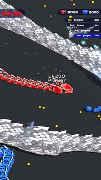 Snake Clash.io — Экшены, скриншот интерфейса 5