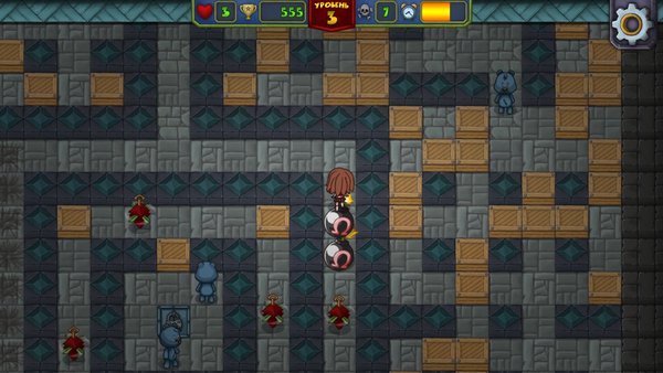 OMEGA BOMBER — Приключения, скриншот интерфейса 3