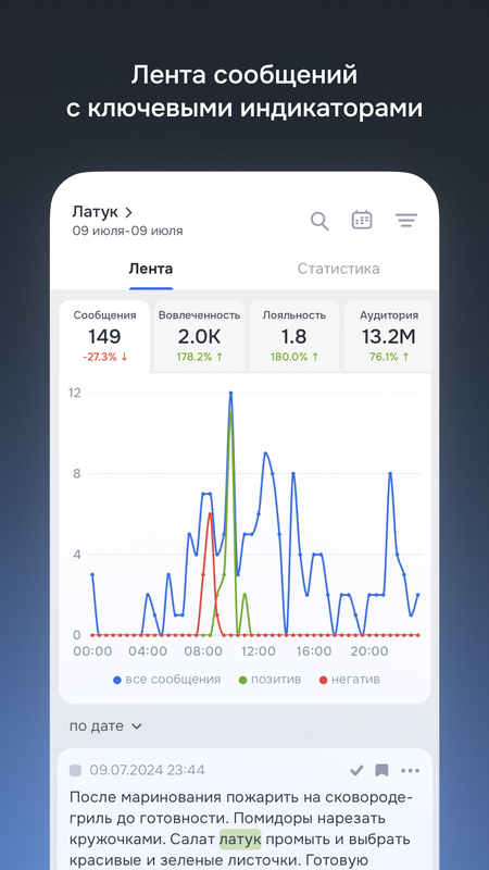Brand Analytics — Бизнес, скриншот интерфейса 2