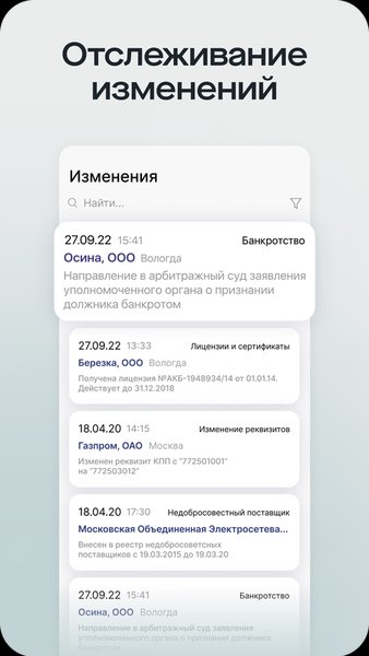 Saby Profile — Бизнес, скриншот интерфейса 7