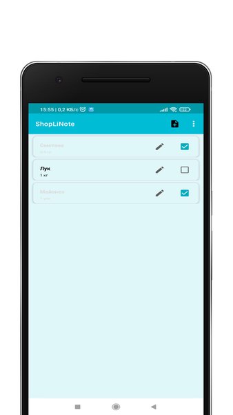 ShopLiNote - Заметки и Списки Покупок — Инструменты, скриншот интерфейса 1