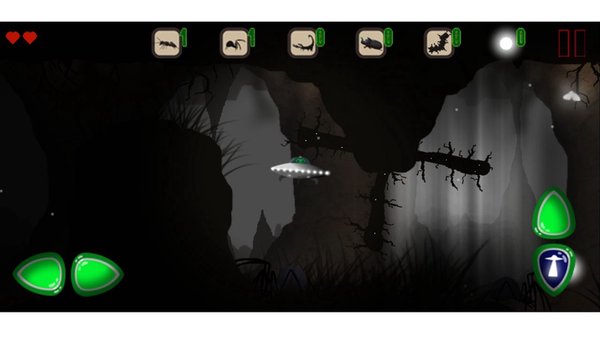 Alien UFO 2- Abduction insect — Инди, скриншот интерфейса 1